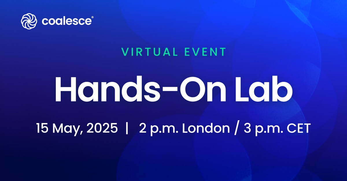 Coalesce for Data Vault | Virtual Hands-On Lab